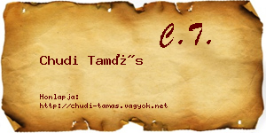 Chudi Tamás névjegykártya