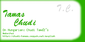 tamas chudi business card